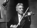 Fritz Kreisler  Austrian Born Violinist and Composer  Playing the Violin in an NBC Studio
