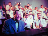 Jazz Musician Duke Ellington Performing with His Band