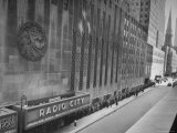 People at Radio City Music Hall Waiting to See Greer Garson and Clark Gable in "Adventure"