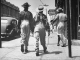 Pair of Zoot Suit Wearing African American Men Walking Down the Street and After Wartime Race Riots