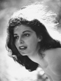 Actress Pier Angeli  22  Posing in the Woods