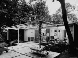 House Designed by Paul Hayden Kirk Which Features Irregular Patio with Open Spaces