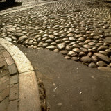 Good Example of American Stonework  famous cobblestones of Main Street in Nantucket 1850