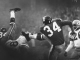 NY Giant Don Chandler Making a Punt in a Football Game Against the Green Bay Packers