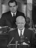 President Dwight D Eisenhower Giving His State of the Union Address to Congress
