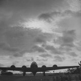B-17 Flying Fortress Takes Off over Germany from US 8th Bomber Command Airdrome in Southern England