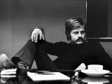 Actor Robert Redford Brooding While Conferring with His Agent