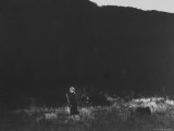 Georgia O'Keeffe  80 Year Old Pioneer of Modern American Art  Taking Morning Walk at Ghost Ranch