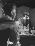 Actress Mary Martin Putting on Her Makeup