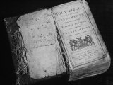 Tattered Old Bible  Printed in English and Published in Philadelphia  at the Gilcrease Museum