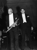 Singer Cab Calloway Standing on Stage with Composer W C Handy