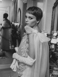 Actress Mia Farrow in a Cardin Original at Frank Sinatra's Town House