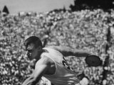 US Athlete Jay Silvester  in Action at a Us Russian Track Meet