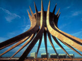 Concrete Framework for Conical Roman Catholic Cathedral Designed by Architect Oscar Niemeyer