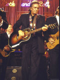Singer Johnny Cash Performing
