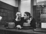 Sen Lyndon B Johnson Talking with Lawyer John B Connally at Opening of the Sam Rayburn Library