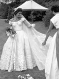 Socialite Jacqueline Bouvier on Day of Her Marriage to Sen John Kennedy