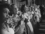 Old Vaudeville Actresses Performing at Annual Banquet of San Francisco Thespian Theatrical Club
