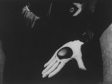 Georgia O'Keeffe Holding One of Her Favorite Stones in Her Palm