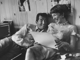 Entertainer Dean Martin Rehearsing a Scene with Actress Shirley MacLaine