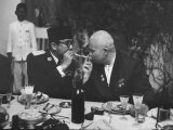 Nikita Khrushchev with Pres Sukarno