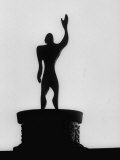 Statue of "Le Modulor " by Le Corbusier's Ratio of Architectural Design in Relation to Human Figure