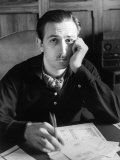 Walt Disney Sitting at His Desk