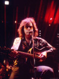 Singer Neil Diamond Playing Guitar