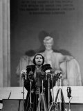 Singer Marian Anderson Giving an Easter Concert at the Lincoln Memorial