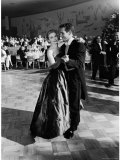 Actress Joanne Woodward Dances with Paul Newman at the 1st Governor's Ball  Beverly Hilton Hotel