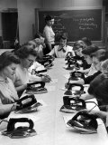 Cornell's Home Economics students learn different elements of irons and proper maintenance of it