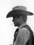 Actor James Dean Clad in Western Garb for His Role on the Set of the Movie "Giant"