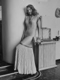 Actress Rita Hayworth Posing in Wardrobe Columbia Pictures Bought Her for the Movie "Gilda"