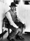 Portrait of German Artist Joseph Beuys at the Guggenheim Museum