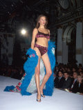 Model Bridget Hall on Fashion Runway at Victoria's Secret Show