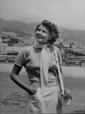 Actress Rita Hayworth Outside Casino