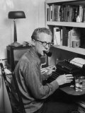 New York Post Columnist Murray Kempton Working at Home