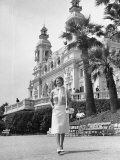 Actress Rita Hayworth Outside Casino