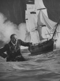 Movie Special Effects Director John Fulton Sets Up Scene on Set in Movie Studio