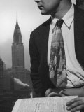 Male Model Wearing the Latest Trend with a photogrpahic fabric rendition