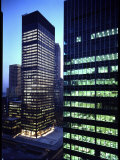 Facades of Seagram Building Designed by Ludwig Miles Van Der Rohe and Lever House