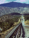 Sand and Gravel Being Carried Through Trinity Mountains to Shasta Dam Site