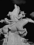 Nude Male Riders on Horses on Grounds  Before the Apr 30th Grand Opening at the World's Fair