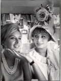 Actress Sophia Loren Holding the Chin of Her Sister  Maria Scicolone