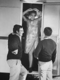 Actress Jeanne Moreau During Break in Filming 