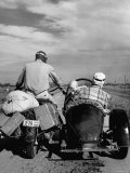 Family Driving on Motorcycle and Sidecar from Omaha  Nebraska to Salt Lake City  UT