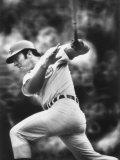 Johnny Bench  During Baseball Game  in Cincinnati