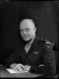 Gen Dwight D Eisenhower Sitting at a Desk