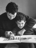 Rotolo Brothers Reading Book in Sicily After Cataract Operations Restored their Sight
