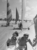 Sand sailboats built and designed by Mary Toynton  Kay Lindsay ad Gilbert Readdick at Cloister